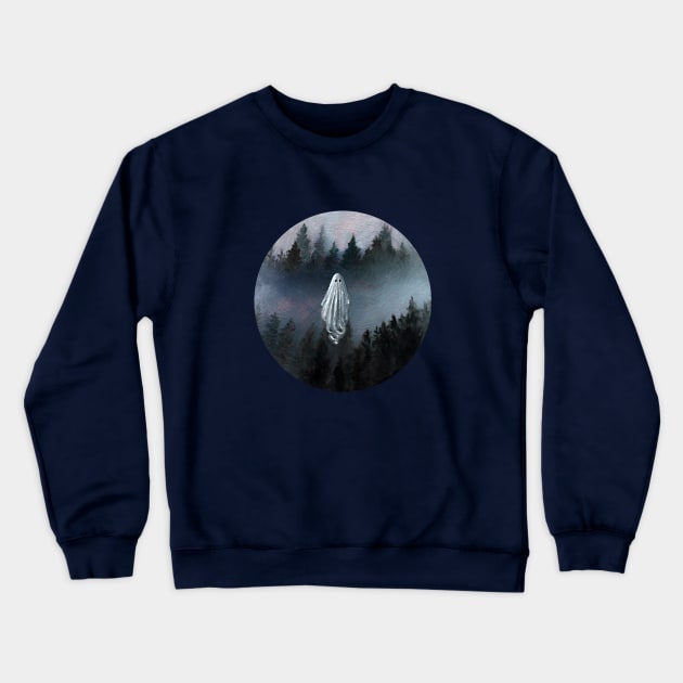 Haunted forest Crewneck Sweatshirt by Wallflower Ghost